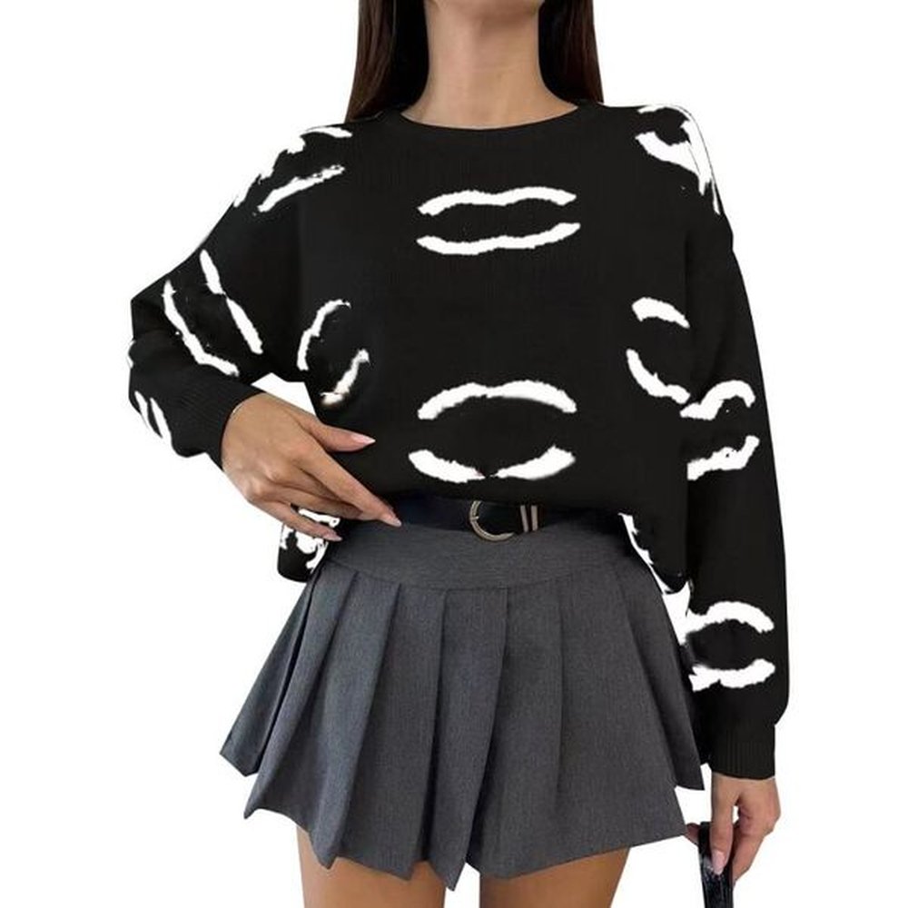 luxury autumn and winter womens sweaters designer round neck sweater