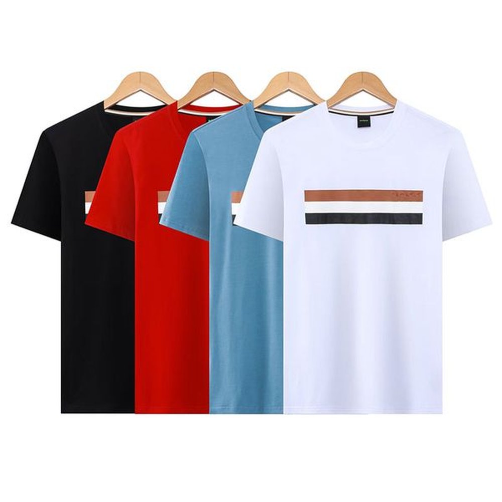 Luxury BOSSBOSS Mens T Shirts Designers Clothing Tees Tops Man Casual Shirt Sweatshirt Short Sleeve Tshirts BOSSS Men Designers Tshirt Round