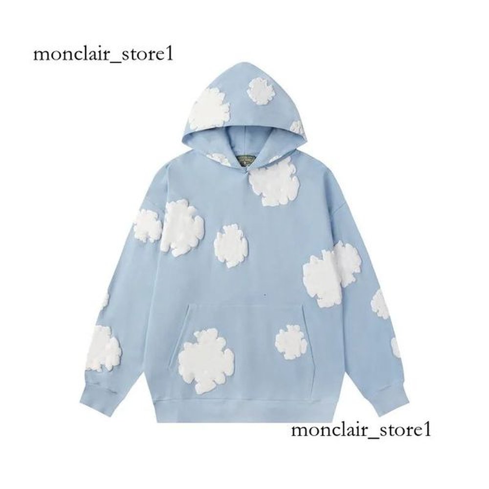 Luxury demim tear hoodie Designer Hoodies Men high quality teared Tracksuit mens pants Cotton Wreath Sweatshirt demim tear Hoody Hip Hop Hoo
