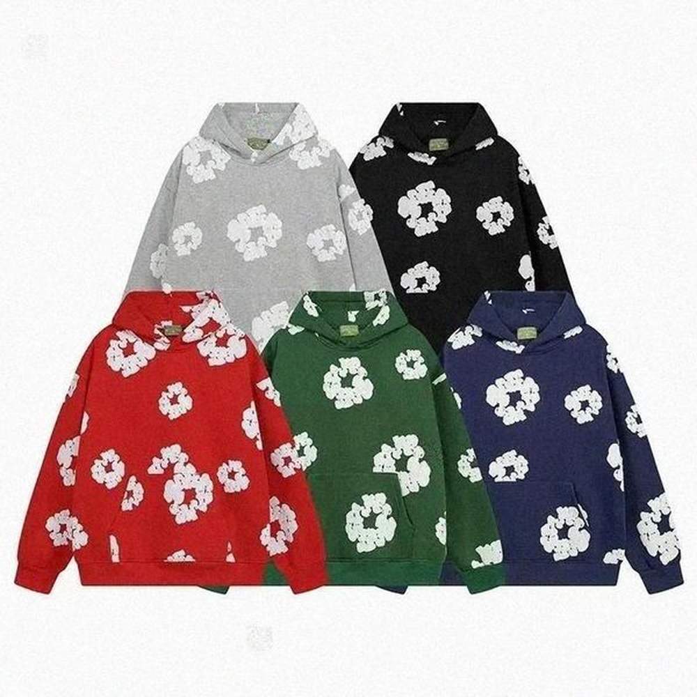 Luxury designer men hoodie High Quality men hoodies for men designer mens designer sweater Cotton hoodie men Black White Floral mens hoodie