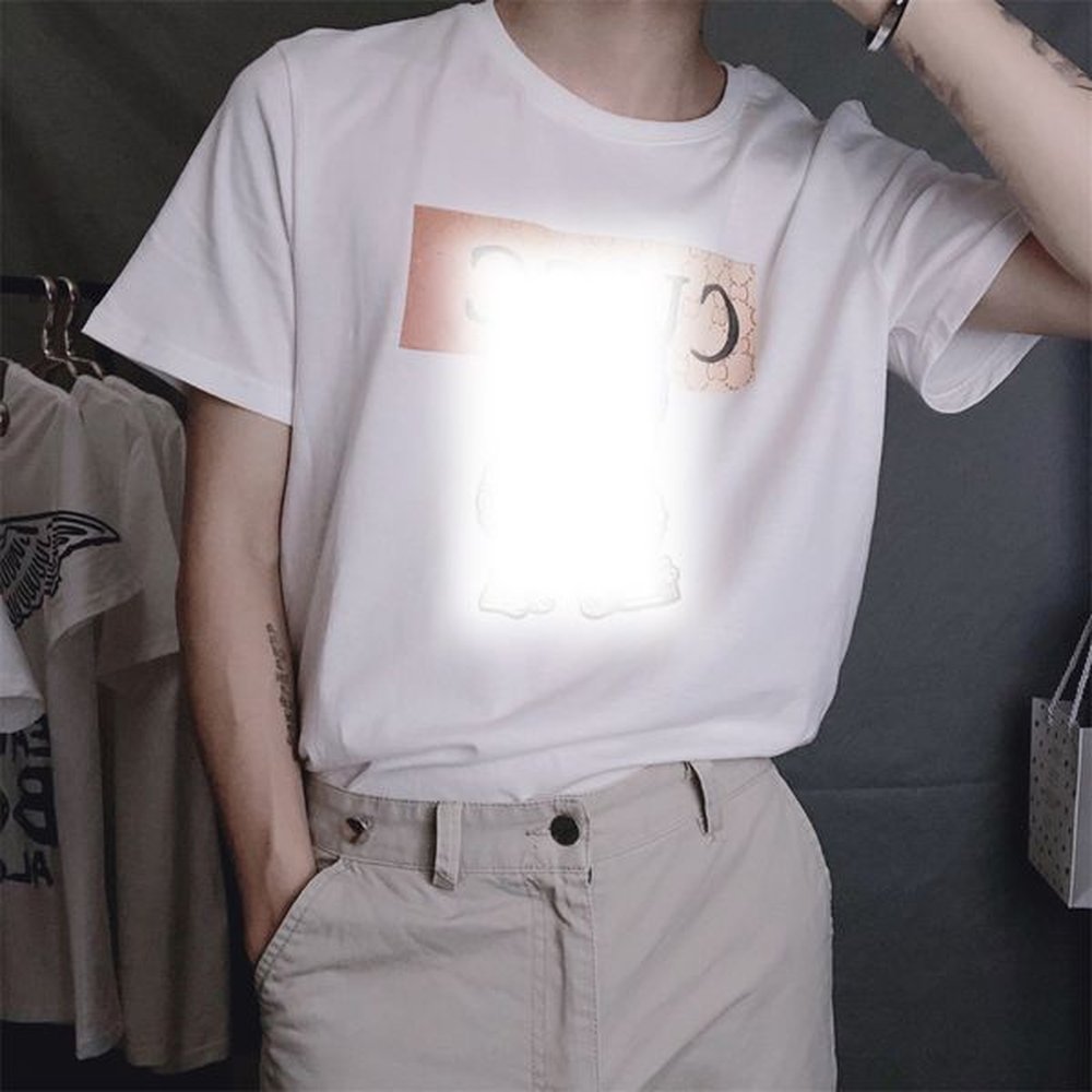 luxury designer t shirts for man Top Designer popular fashion High street cotton casual short sleeve T-shirt loose letter pattern top printe