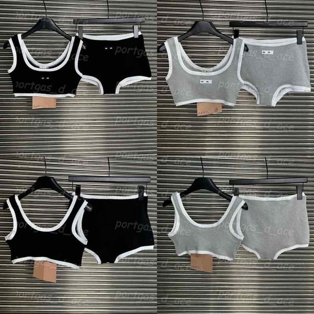 luxury designer women bra briefs set contrast color wirefree underwear