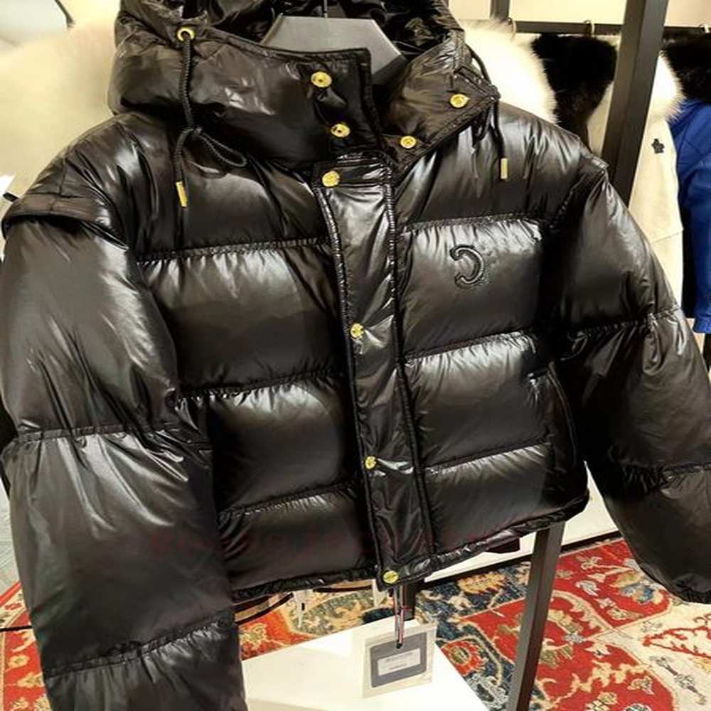 luxury down jackets designer leather womens fur coat luxury puffer
