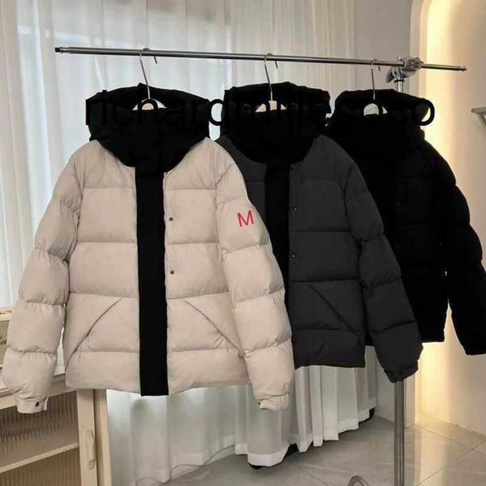 Luxury Down Jackets Winter Mongolian Black Warrior Hooded Embroidered for Couples White Duck Warm and Versatile Trendy