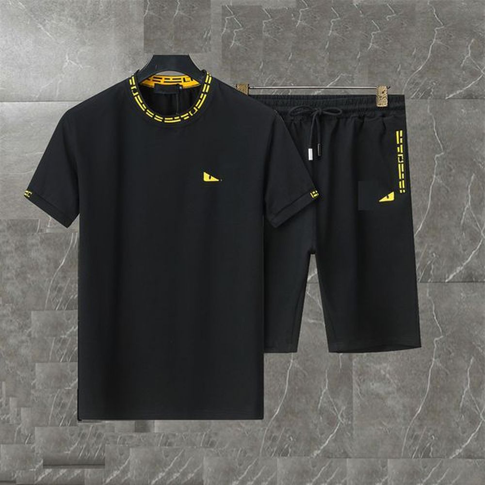 Luxury men sweatsuits Set Shorts Tshirt Suit designer tracksuit Embroidered eye pattern Short Sleeve Summer Sportswear Loose Casual Wear Ven