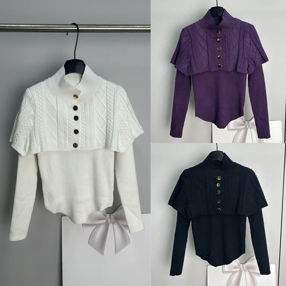 luxury slim knitwear stand collar knitted top high elastic tight