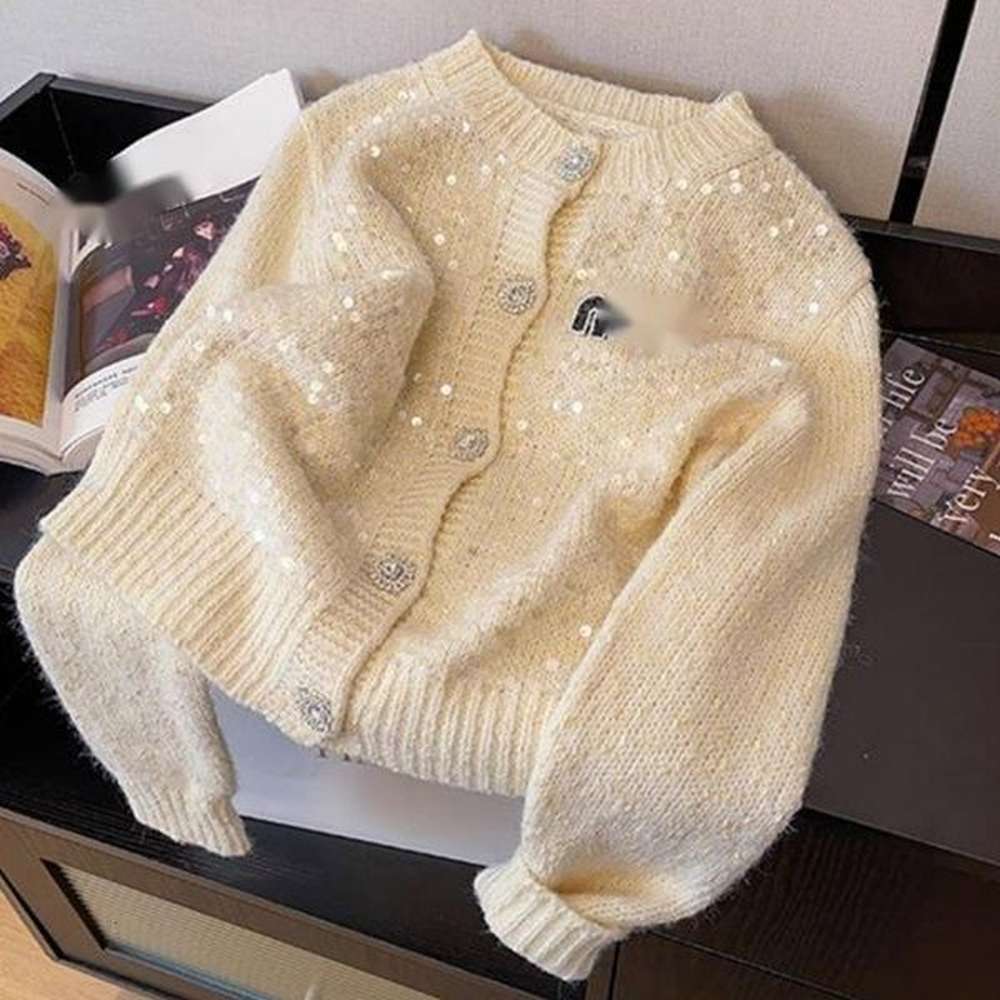 luxury sweaters sequin miuu womens for women autumn and winter