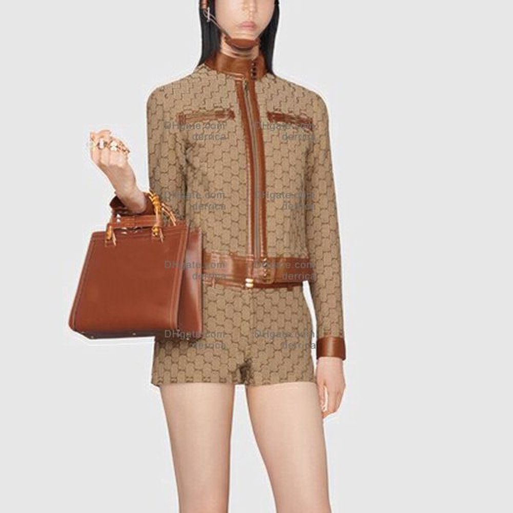 luxury women designer jacket two piece set pant short skirt