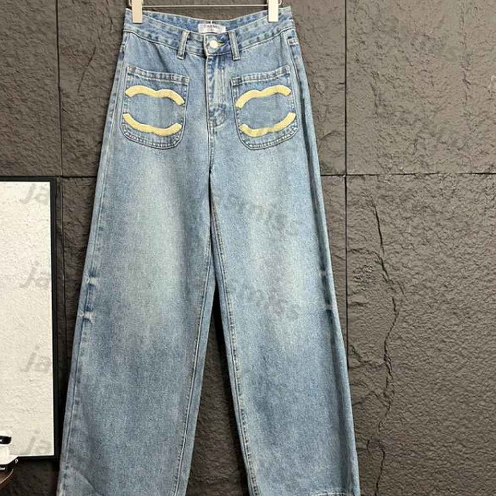 luxury womens jeans designer denim pants for woman logo embroider