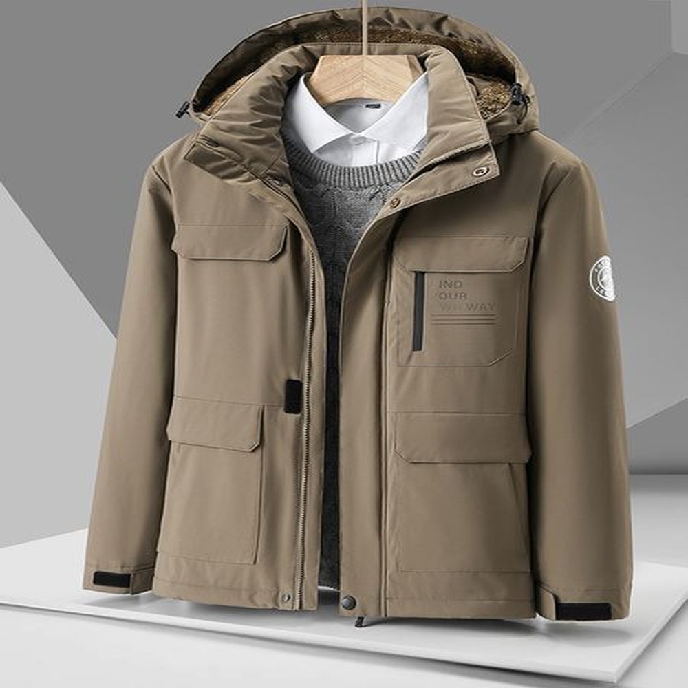 M6172 Men's winter 2024 new style plush and thick down cotton jacket