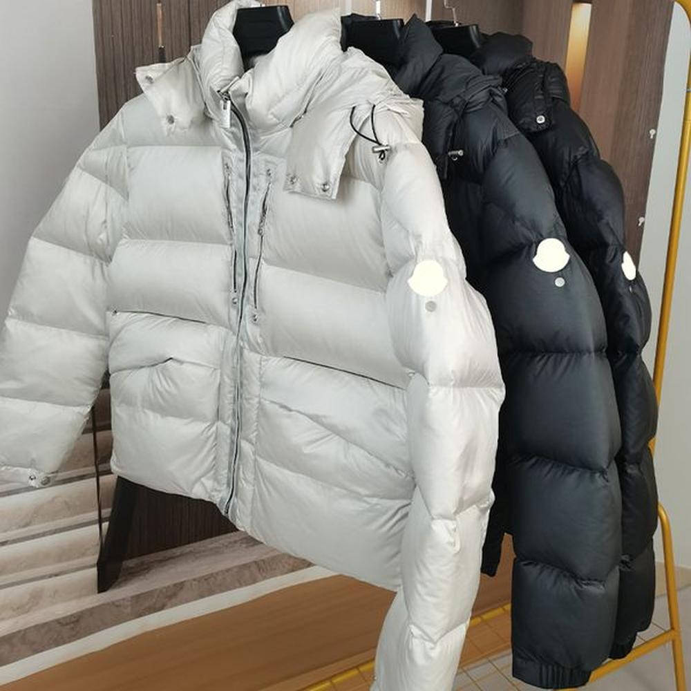 man designer down jacket Women's parka winter jacket fur integration white goose down filling splicing wool knitted fabric warm men