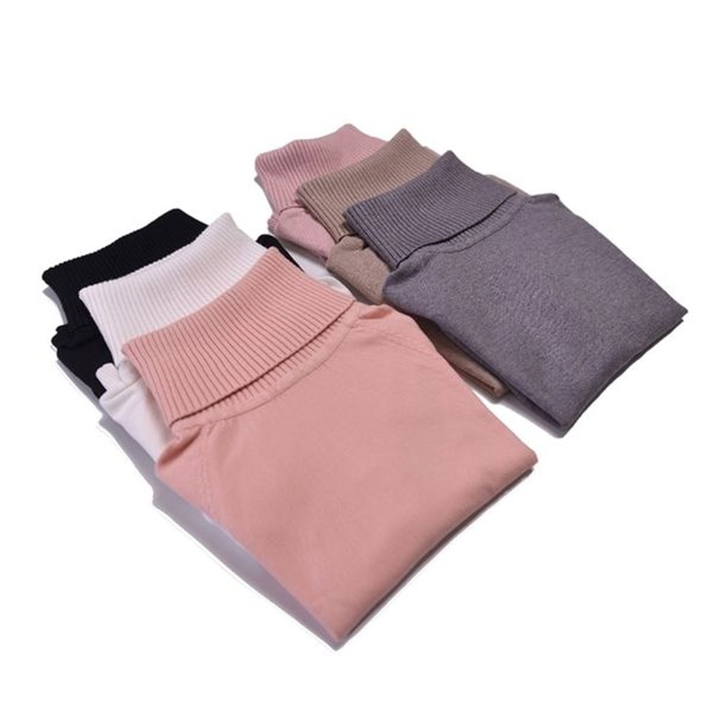 marwin autumn winter thick turndown collar high elasticity casual pullovers
