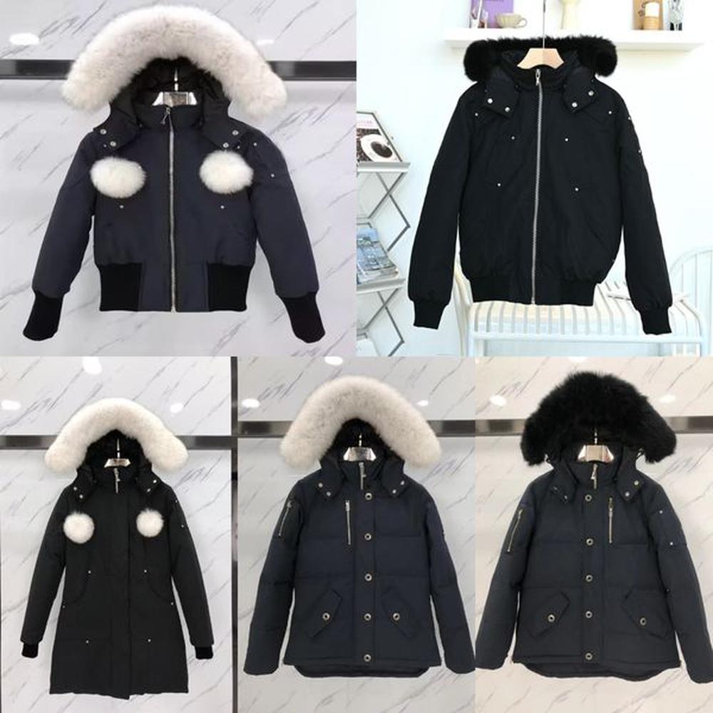 Men' Canada Winter Down Jackets outdoor leisure coats parkas windproof overcoat Waterproof snow proof puffer Thick colla real wolf fur