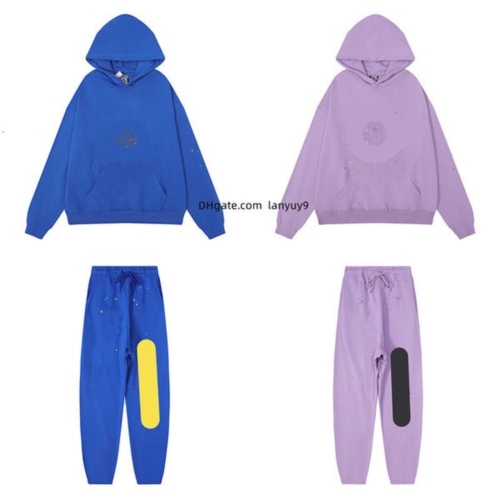 Men Designer Long Sleeve Hoodies Pure Cotton with Unique Prints for a Sophisticated and Stylish Look women sportshirt set two peice