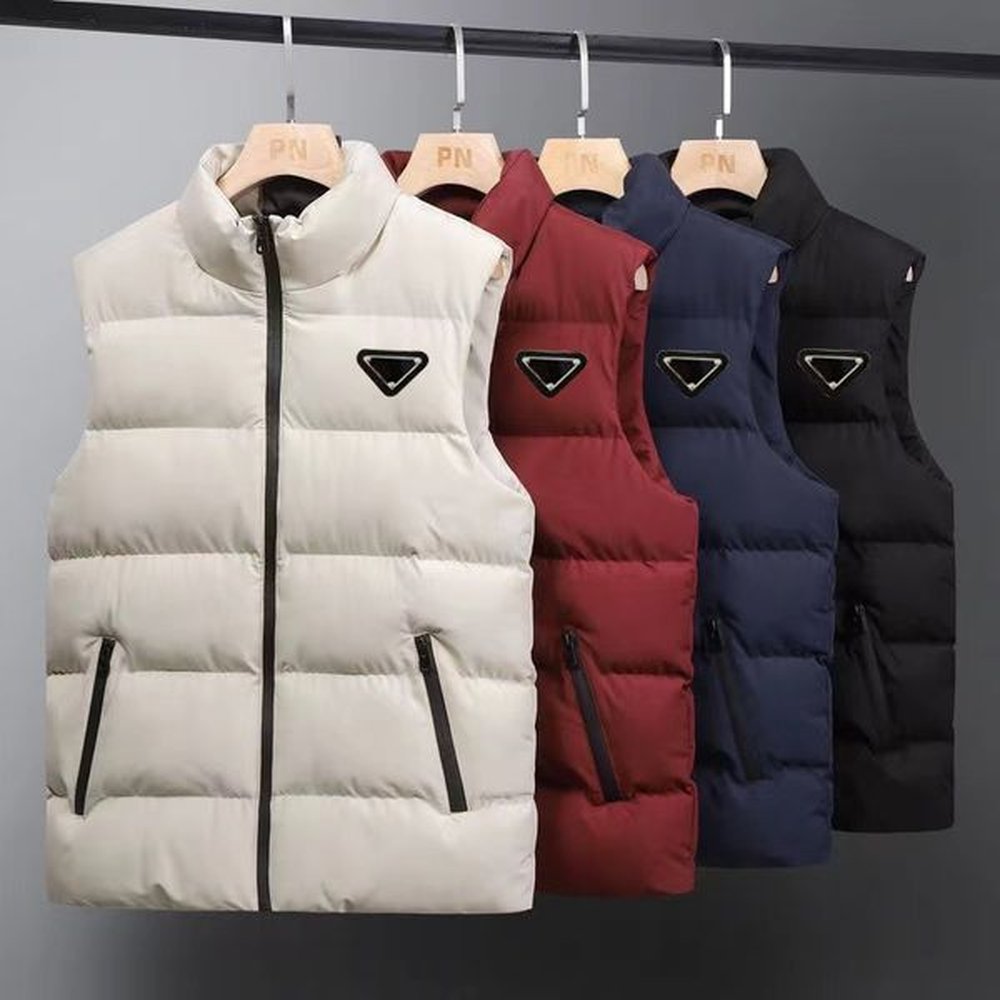 Men Designer Puffer Vest Down Jacket Coat Parka Jacket Quality Warm Jacket's Outerwear Sleeveless Stylist Winter Size 2XL 3XL 4XL