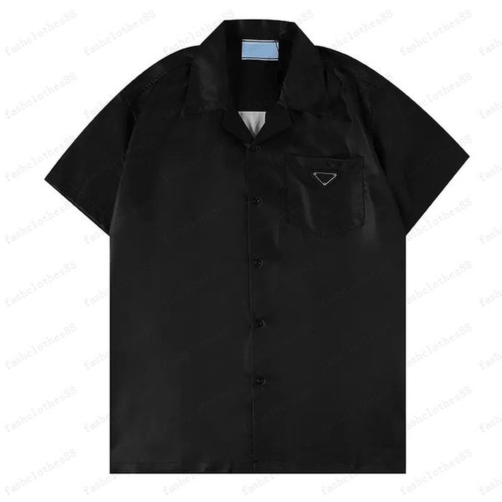 Men Designer Shirts Summer Hoodies Sleeve Casual Shirts Fashion Loose Polos Beach Style Breathable Tshirts Tees Clothing 17 Colors Size M-3X