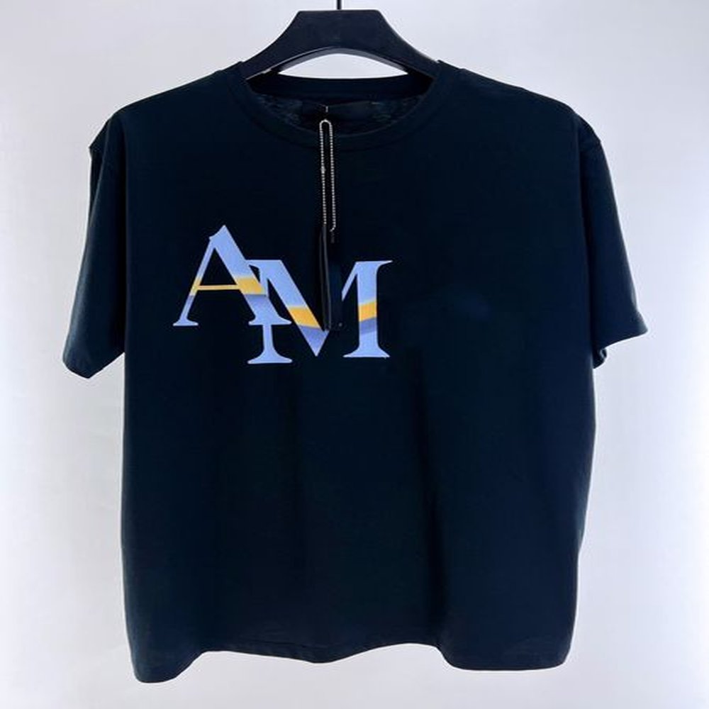 Men Designers t Shirts High quality shirt Mens T Shirts Tees Mens Casual Short sleeve AM letter Street 2024 new summer clothes