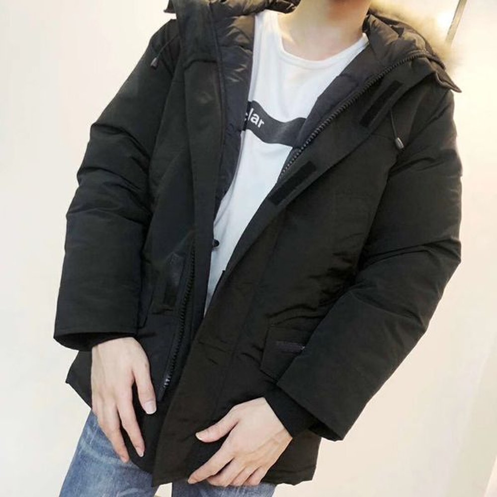 Men Down Jackets Parka Winter Waterproof Jacket Hooded Outwear Furs Warm Coat