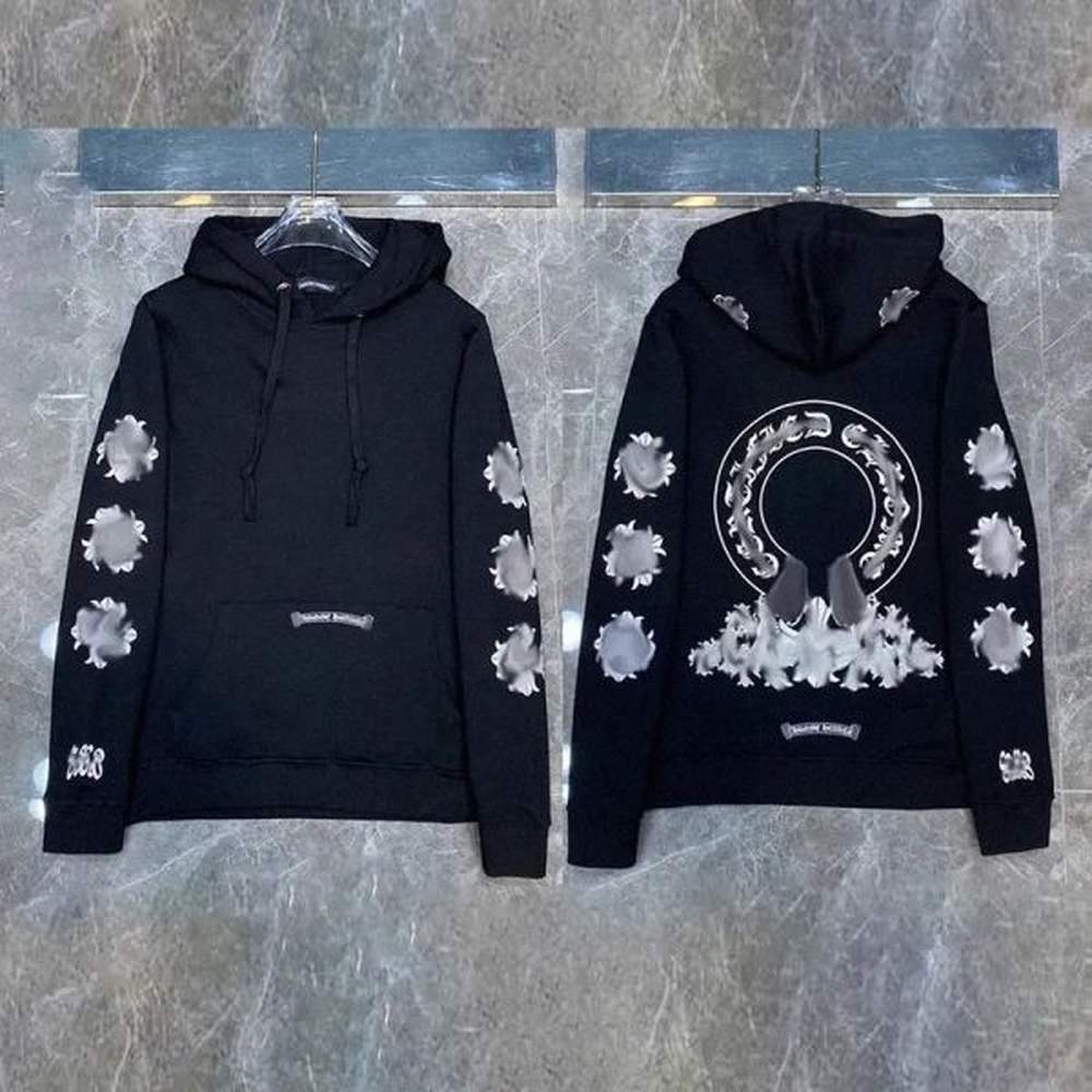 Men Jacket Popular Fashion High Street Cotton Hoodie Jumper Pattern Print Casual Breathable Men and Women