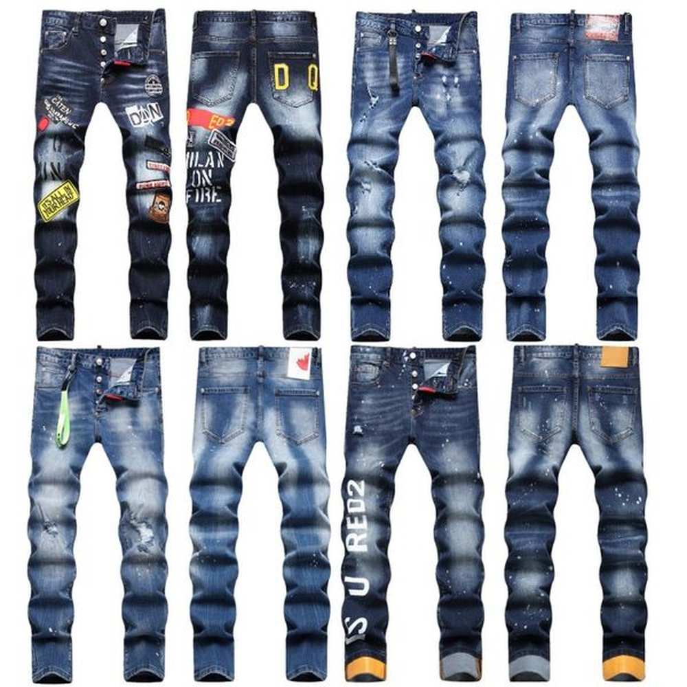 Men jeans uomo higher desigr women black jecket y2k leopard army printed distressed ankle pant for woman stacked high quality mens rap sale