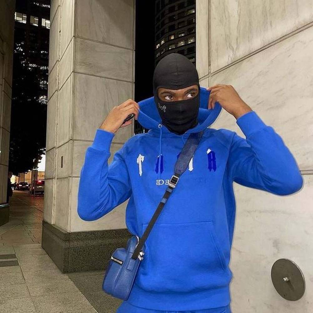 Men London Pullover Sweatshirt Women's Tops Trousers Blue Hoodie Clothes Hip Hop Suits Men's Clothing Trendy Street Wear