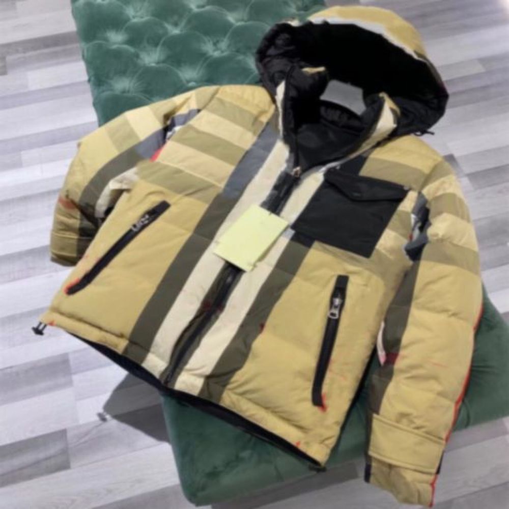 Men Reversible Down Jacket Side Zip Pockets Nylon Coat Designer Hooded Parkas XXXL