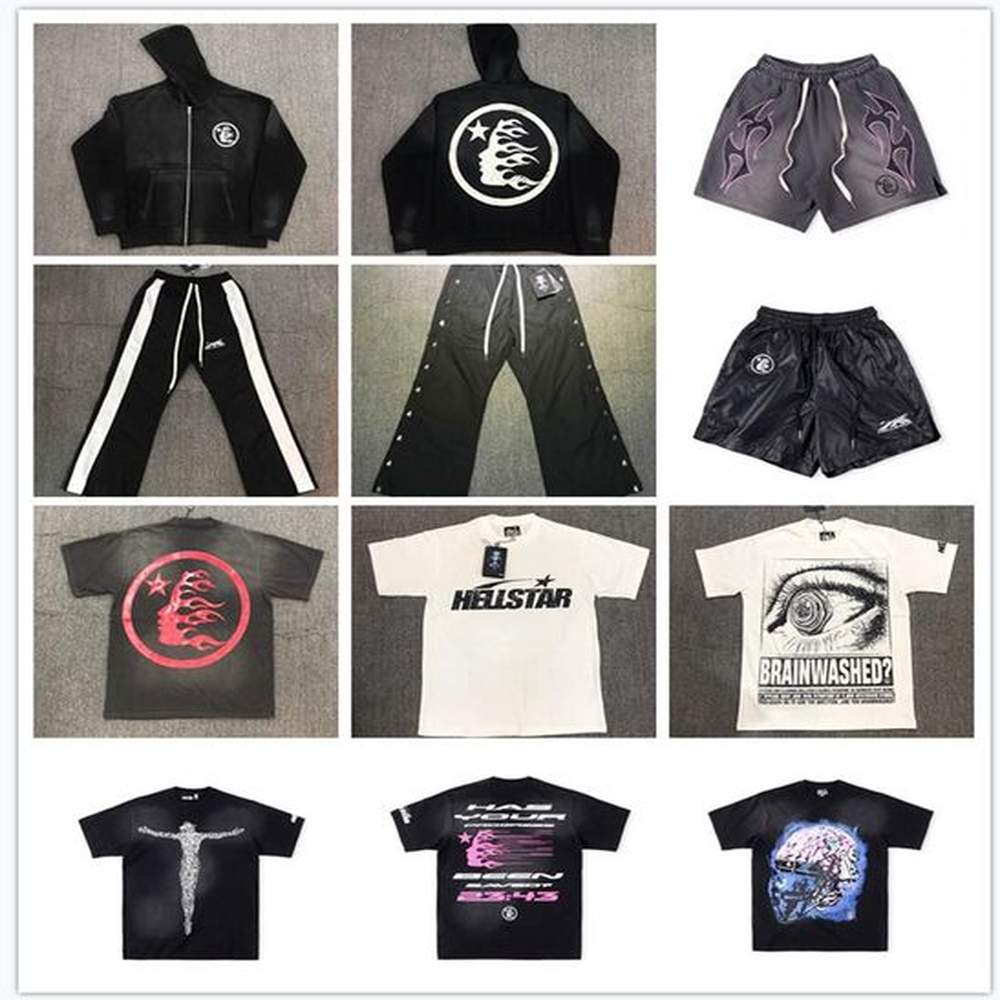 Men T SHIRTS Designer Hoodies SHORTS Women Hell Studios Records Crewneck Hoodie Long Pants ins