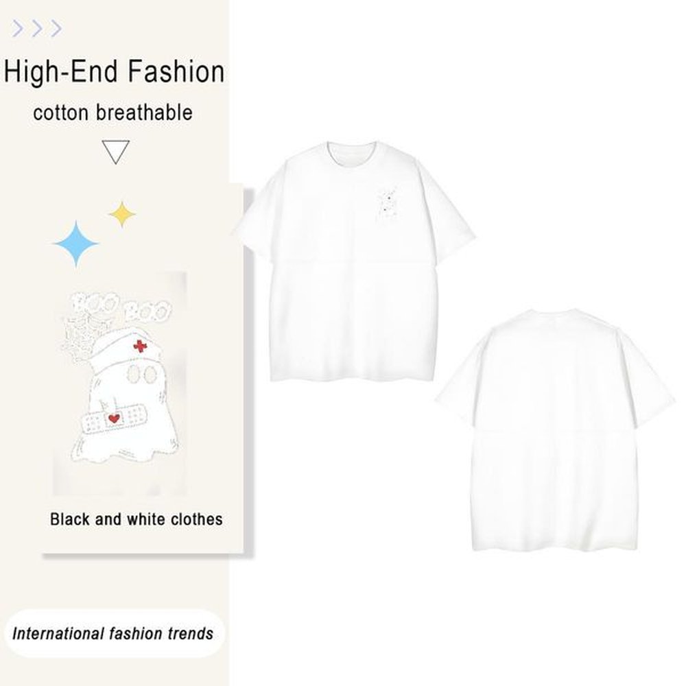 Men T Shirts 230g 100% Cotton halloween Spring Summer Pure Cotton Custom Big Size Men Tees Fashion New Designer Clothes