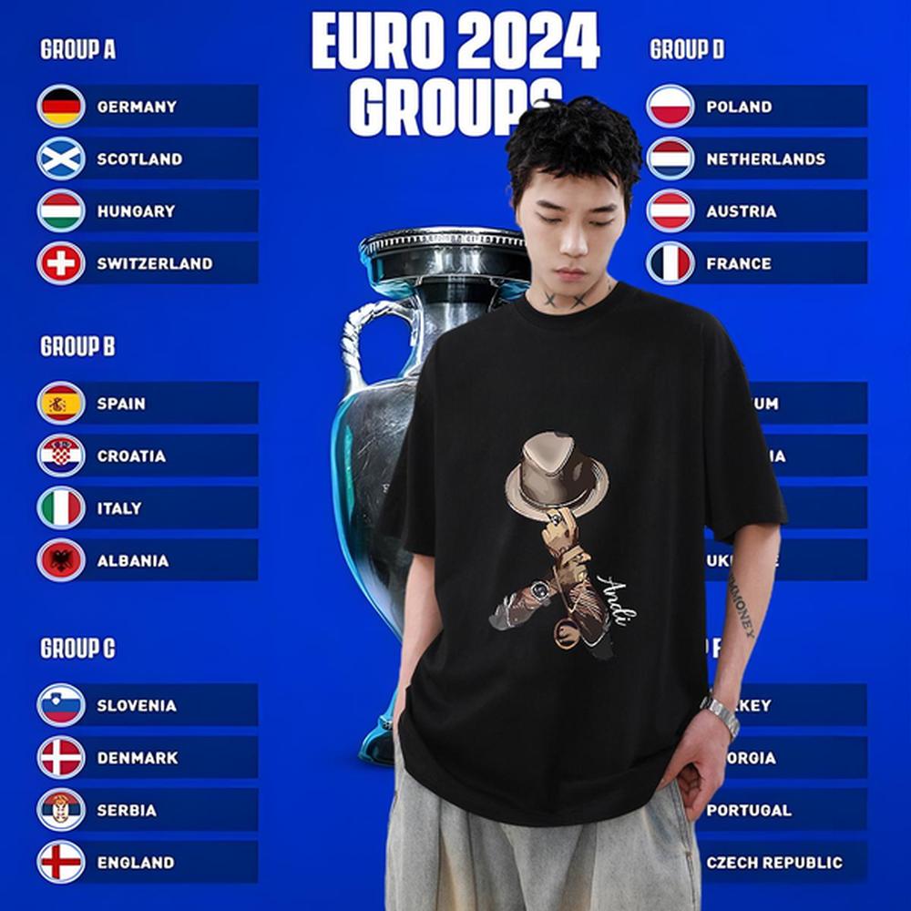 2024 Men T Shirts Plus Size Cartoon Hip Hop Couples T Shirts Cotton Breathable Loose