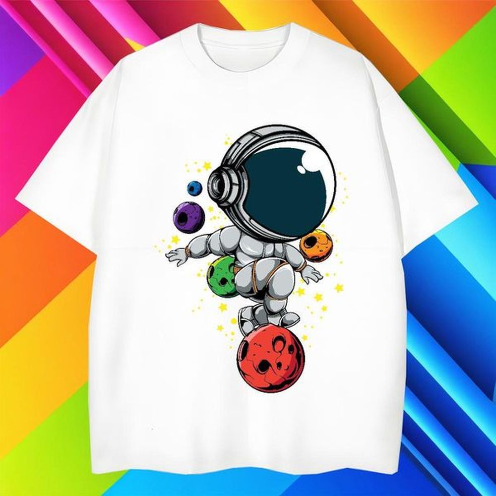 2024 Men Tees 100% Cotton 230g Outdoor universe Breathable Short Sleeve T-Shirts for Men Unisex Anime Tops