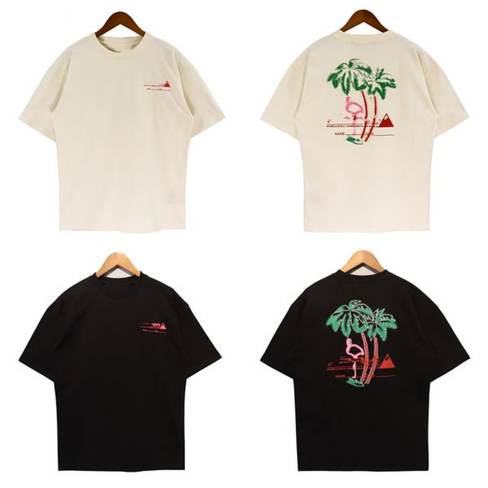 men tshirts designer clothes t shirt Banner bear print alphabet graffiti graphic tee t-shirt dropped shoulder sleeves shirts oversized fit B