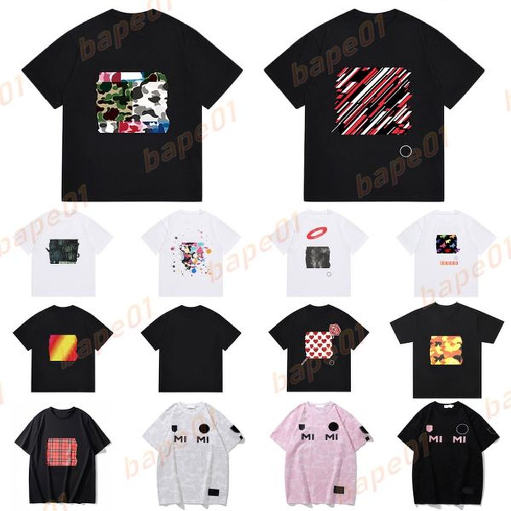 Men women designer t shirts luxury high quality short sleeve fashion designers casual crew neck tees camo pattern tops Asian size M-3XL