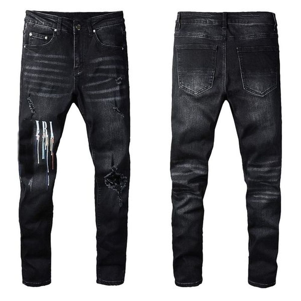 mens amirity jeans designer high quality fashion men ksubi jeans designer pant distressed ripped biker black blue jnco jeans slim fit straig