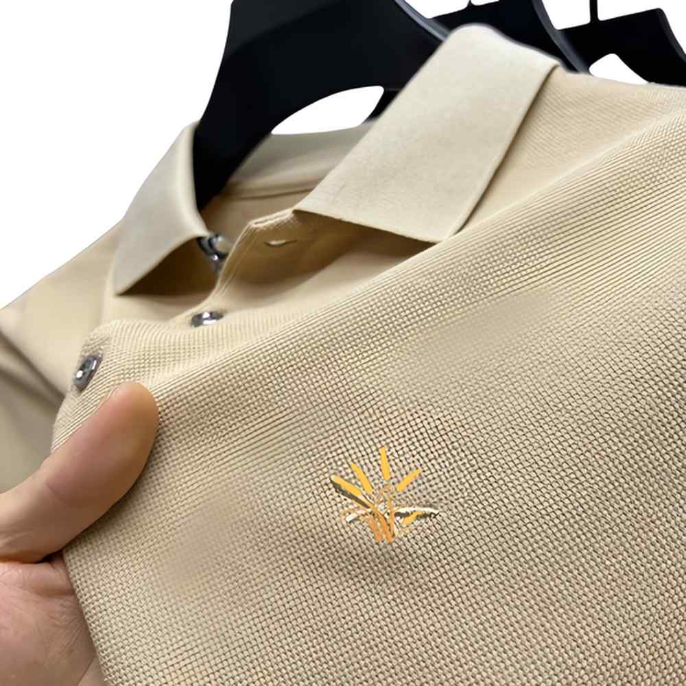 Men's Autumn shirt Long hoodie P High quality 100% cotton men's fashion long sleeve Casual classic embroidered polos coat S-4XL