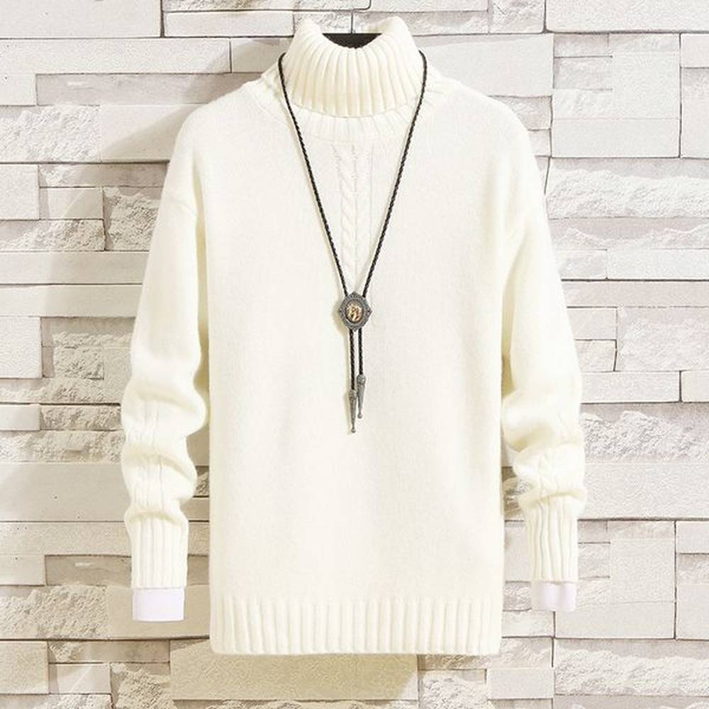 Men's Cashmere Turtleneck Sweater | Premium Warm Winter Pullover