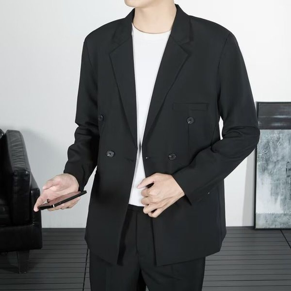 3549 Men's Casual Suit Jacket - Elastic Non-Iron Fabric for Comfortable Fit