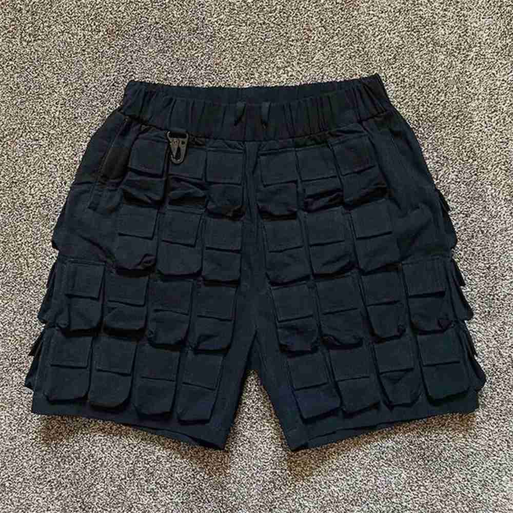 Mens Casual Work Shorts With 58 Pocket Strap Ultra Multi Functional Flaneur Design B4