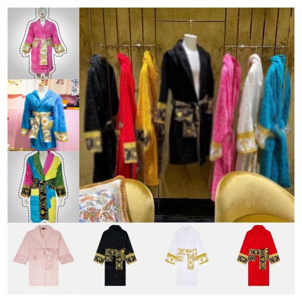 mens classic cotton bathrobe men and women brand sleepwear kimono
