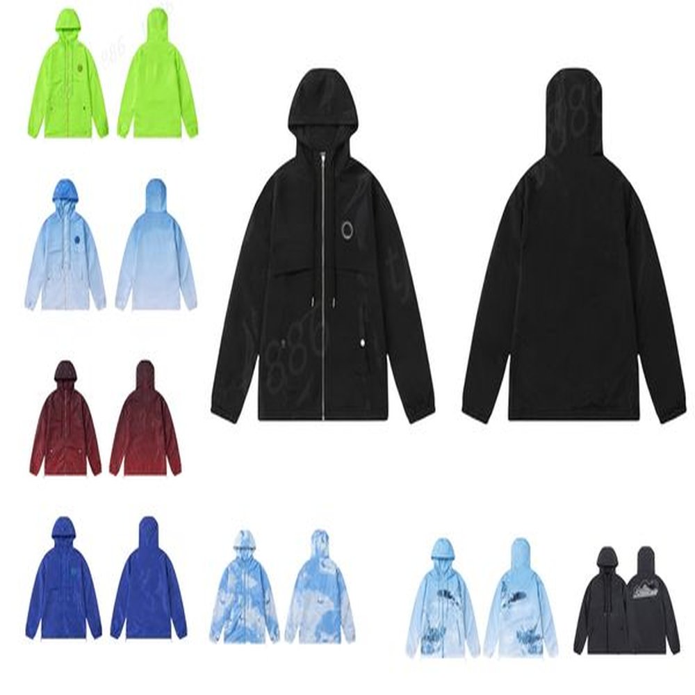 Mens designer jackets windbreaker bomber womens jacke coat leather waterproof zipper embroidery black blue xl Veste homme Irongate jcaket Sw