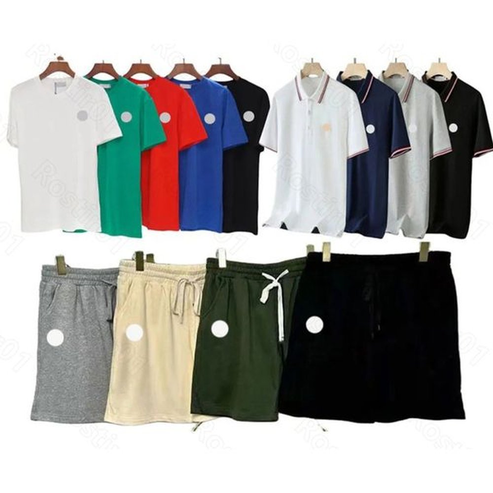 Mens Designer Monkey Badge Polos Tshirt Women Embroidery Business Solid Polo Shirts Calssic Chest Letter T Shirts Tees Complete Labels Asian