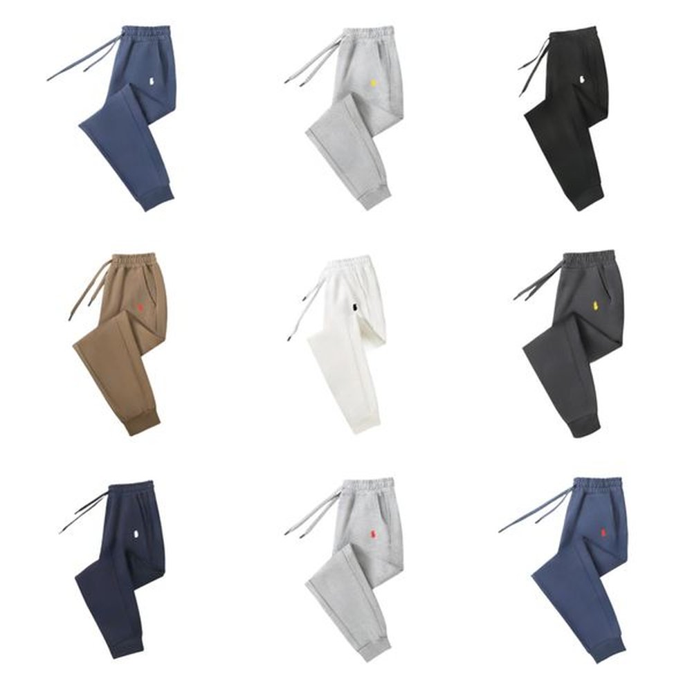 mens designer pants pony embroidery polos sweatpants cotton sport jogger pantalones man woman autumn winter hip hop streetwear casual jogger