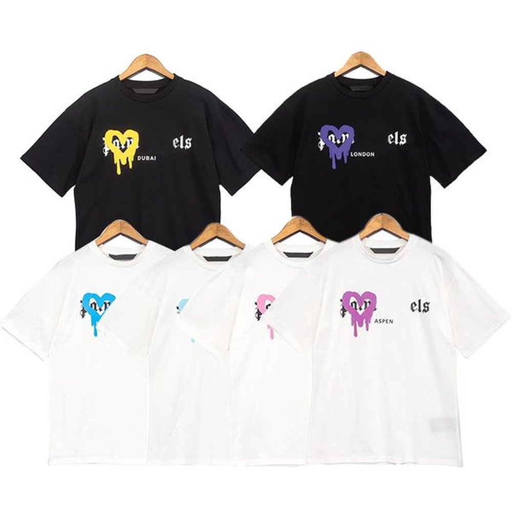 mens designer shirts clothes t shirt shirts for men designer women t shirts Casual versatile high street spray Love letter print short sleev