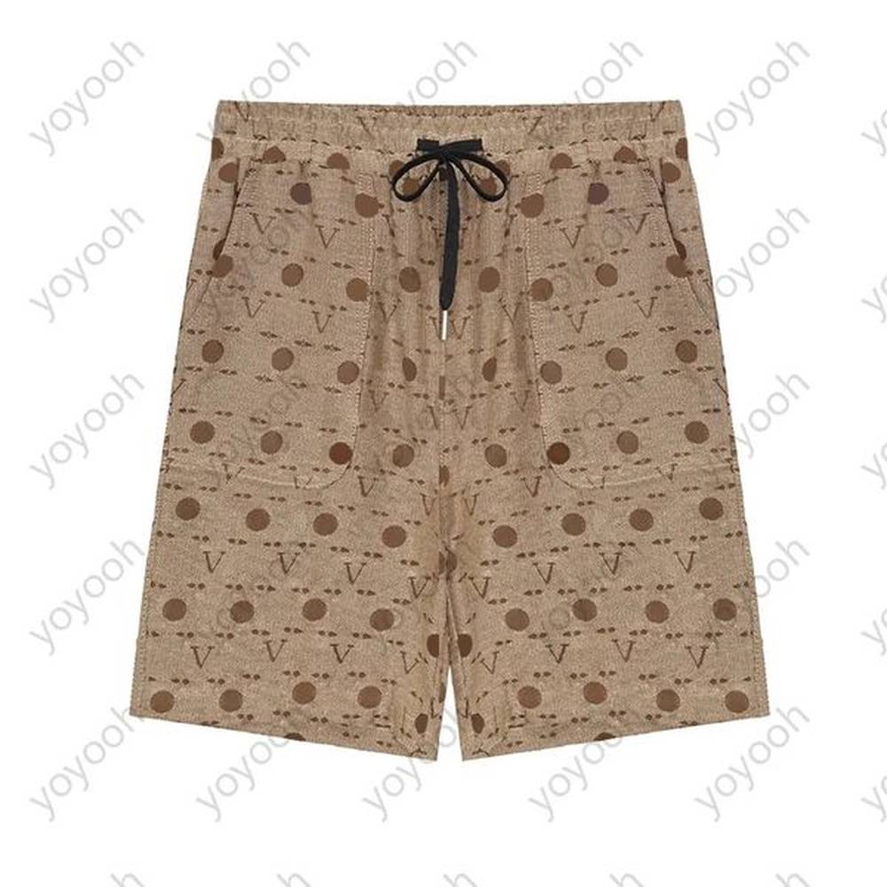 Men's designer shorts summer American high street drawstring sports pants youth loose casual letter printed pants pure cotton breathabl
