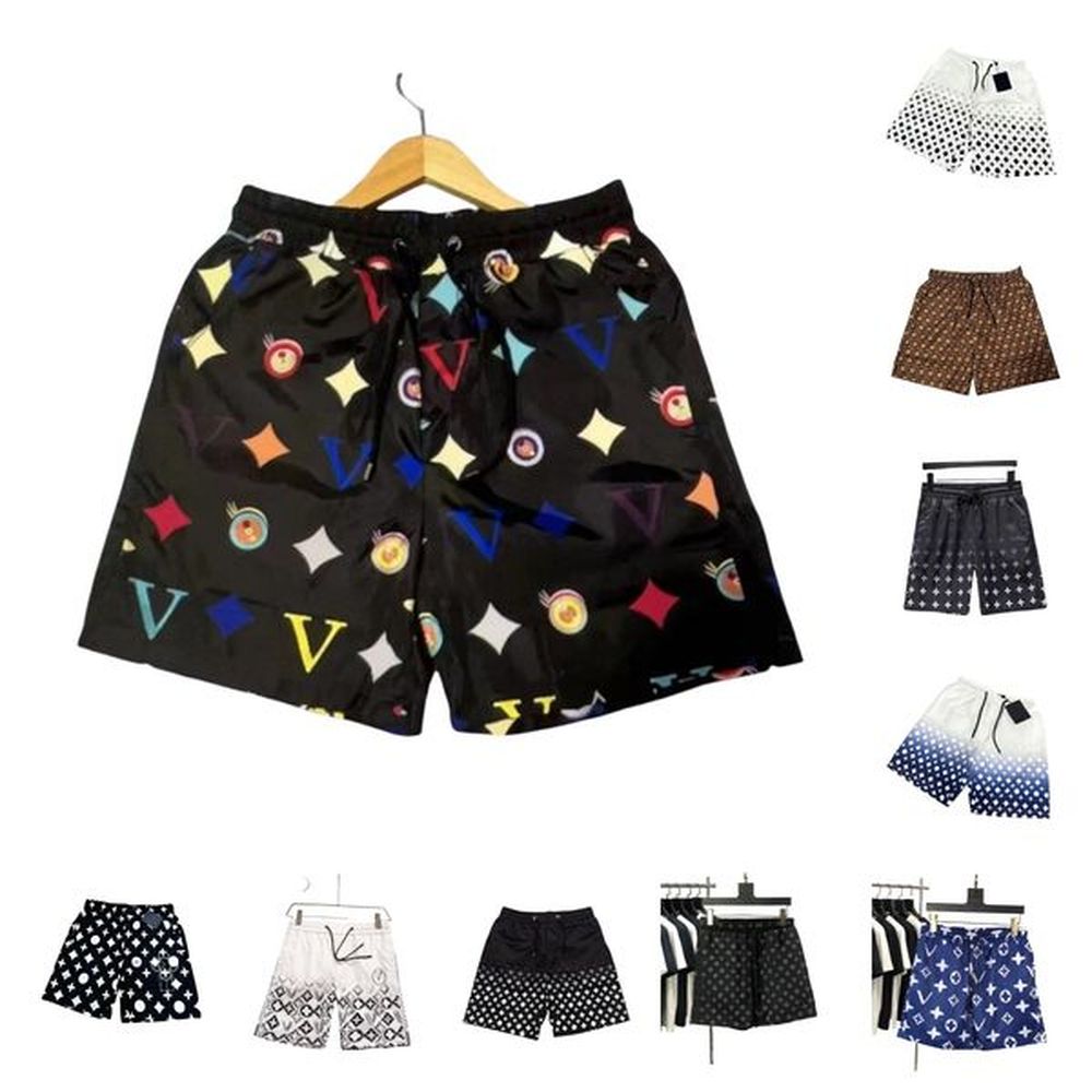 Men's designer shorts, summer casual streetwear shorts, quick drying swimming printed beach shorts, men's shorts, Asian sizes M-3X