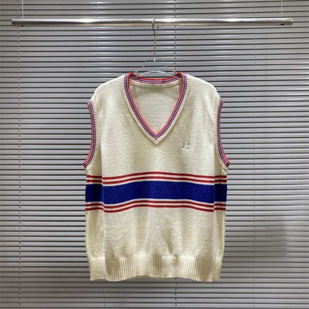 Men's Designer sweater Autumn/Winter Embroidered knitted crew neck Short sleeve Thick stretch jumper Autumn/Winter sweater Plaid Color