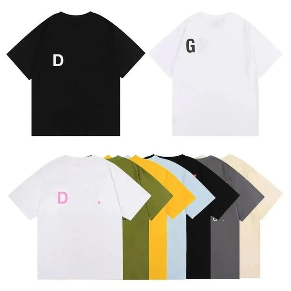 mens designer t shirt graphic tee clothing mens Gal cottons T-shirts Fashion Printed Shirt Black White Fashion Men Women Tees Letters luxury