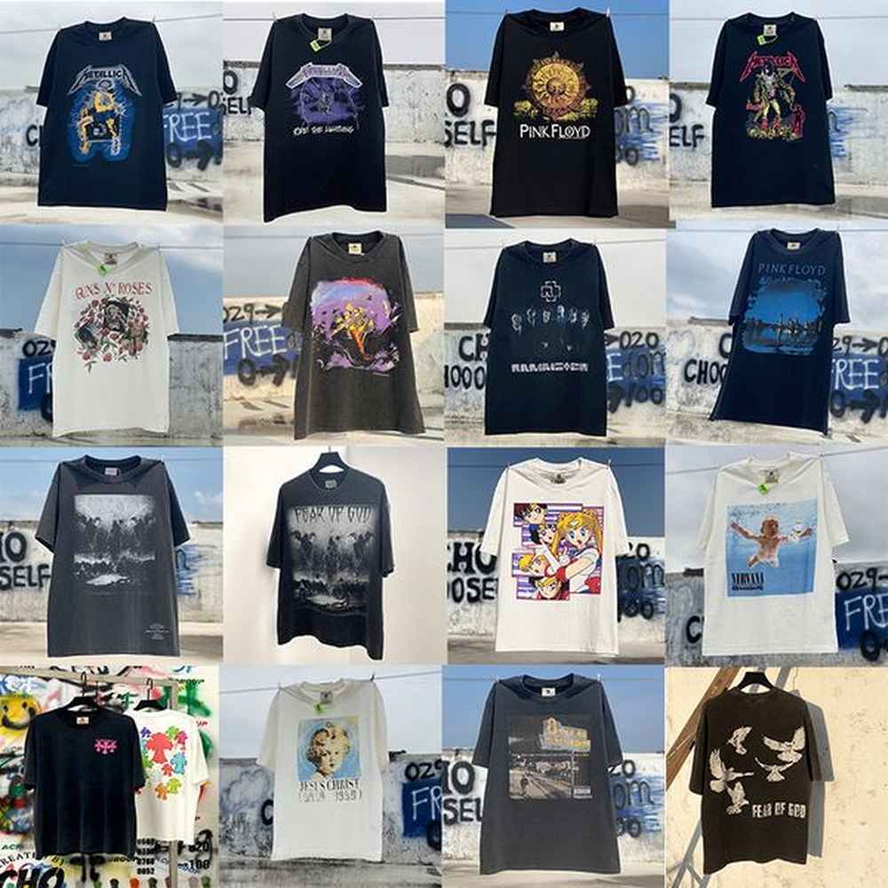 mens designer t shirt man hellstar shirt vintage t shirt woman graphic Print distressed shirt Washed pale Carti Trend Tee Shirt Hip Hop dark