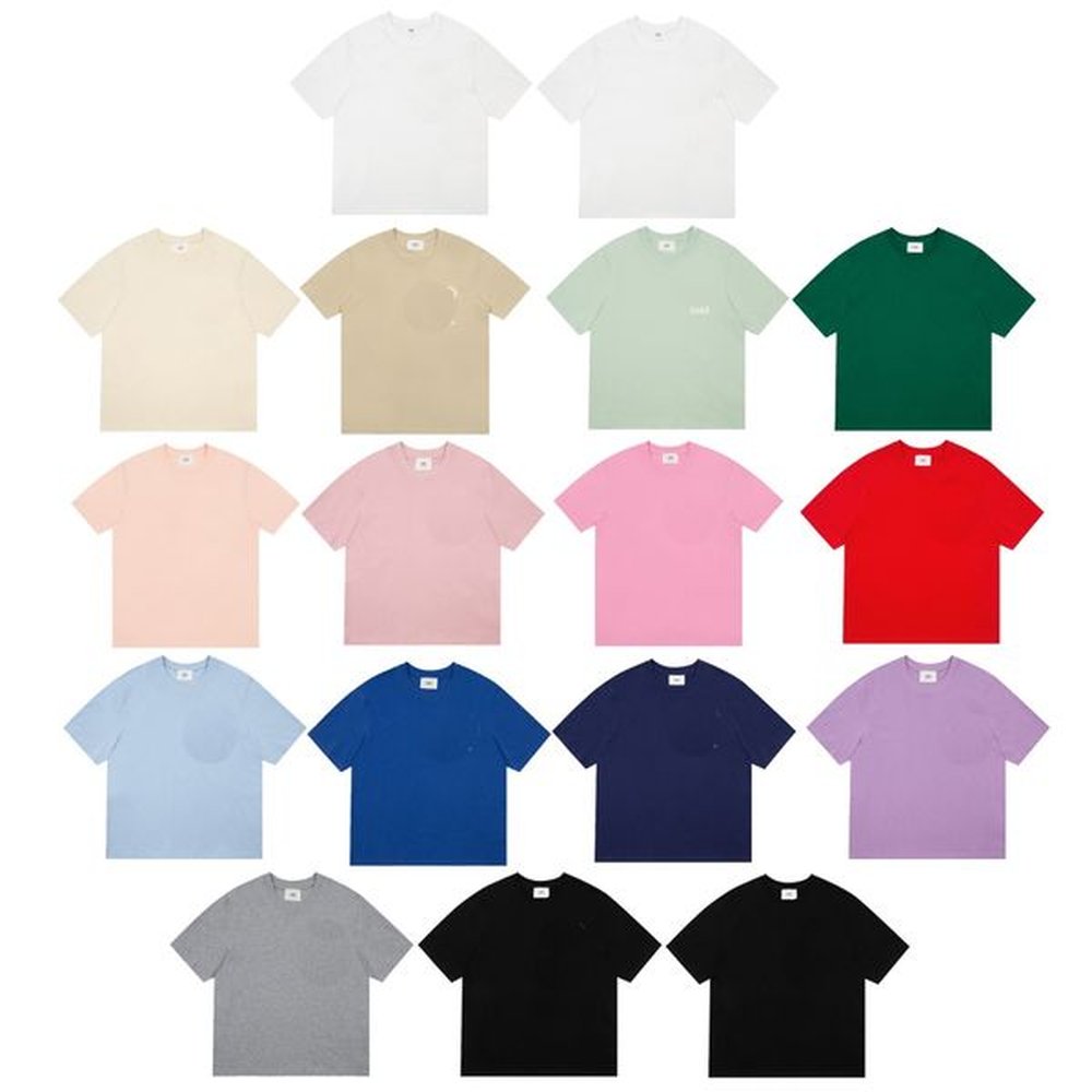 mens designer t shirts paris style loose tee cotton couples embroidery short sleeve casual shirt