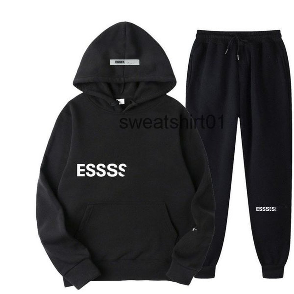Mens Designer Tracksuits Suit Letters Print High Street Loose Woman Sweatsuit Tech Fleece Hoodies and Sweatpants Sets Casual Sports Pants Jo