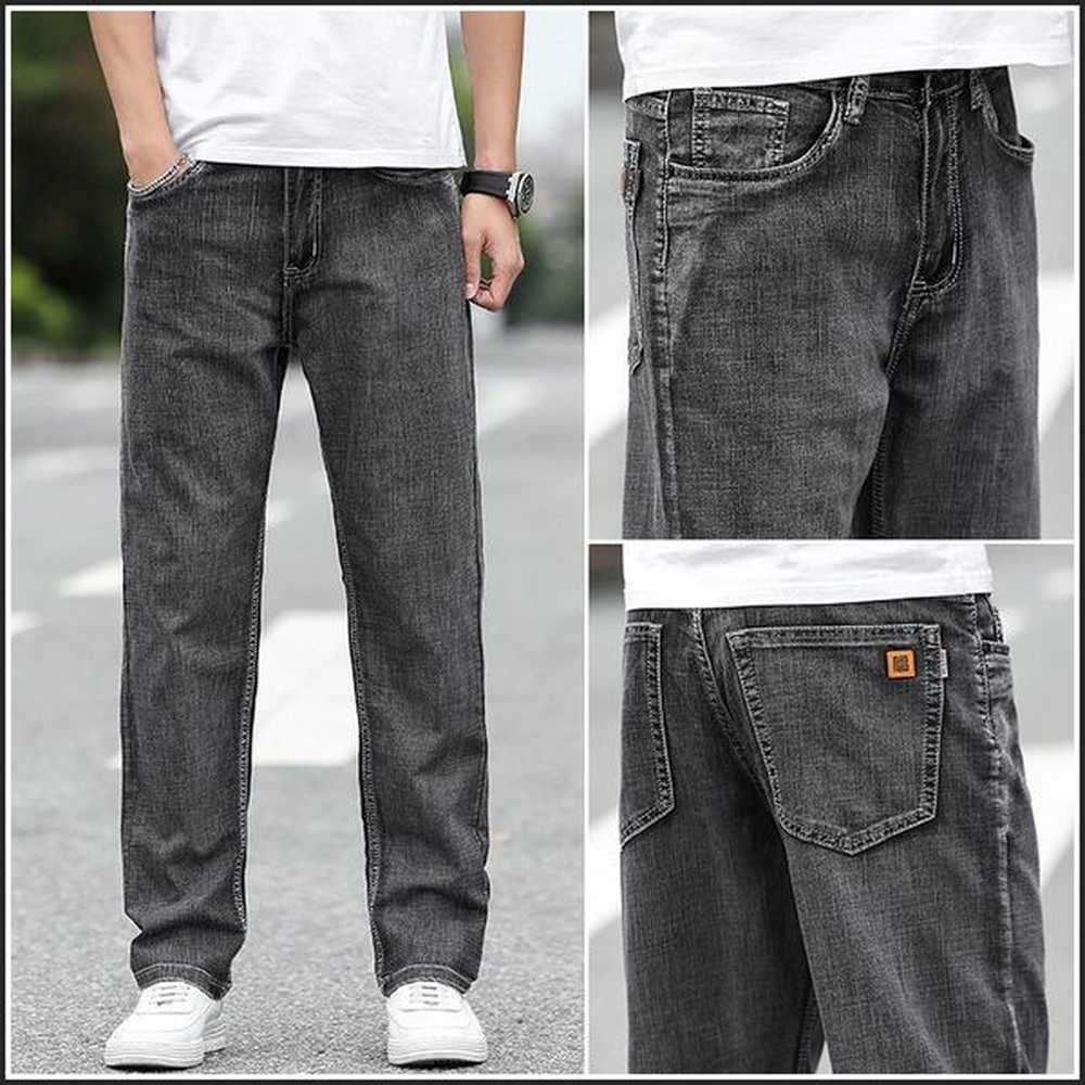 Men's Distressed Ripped Skinny Jeans Fashion Mens Jeans Slim Motorcycle Moto Biker Causal Mens Denim Pants Hip Hop